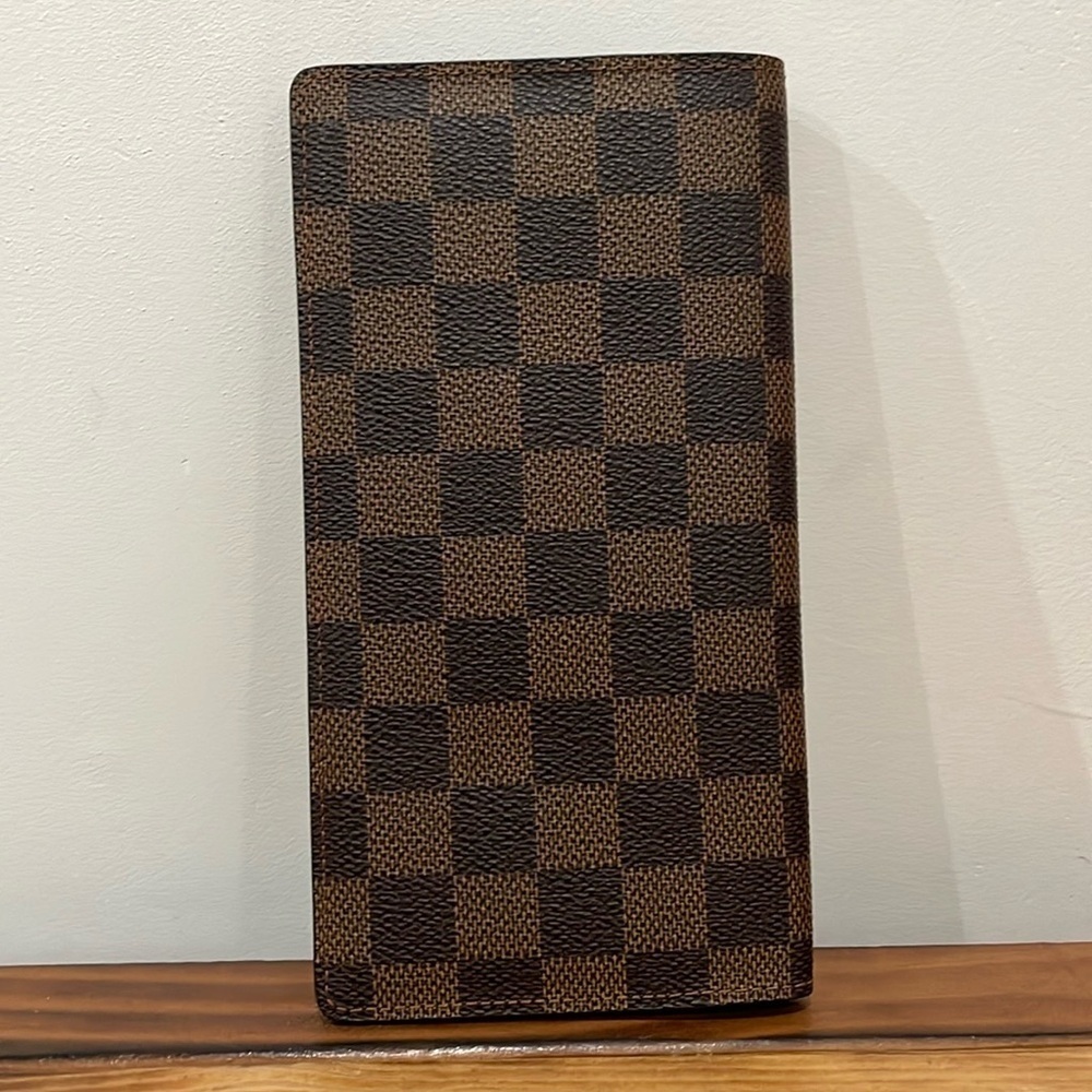 Louis Vuitton Damier Ebene Brazza Long Bifold Wallet - Picture 2 of 15